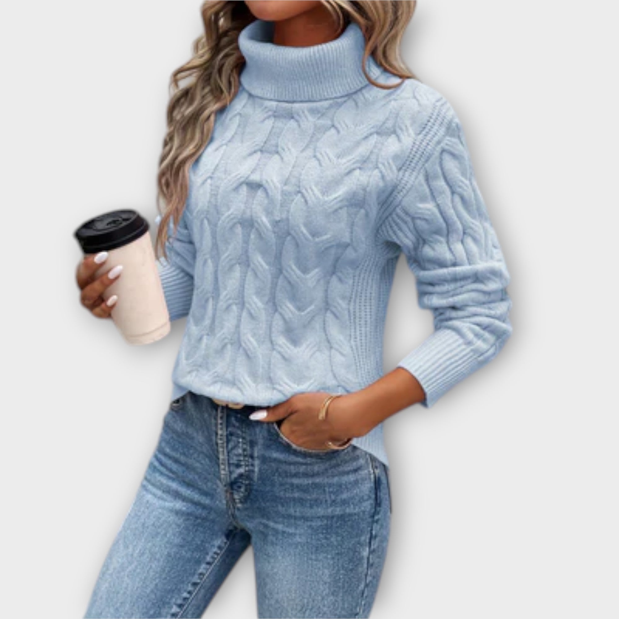 Amelia – Elegant Turtleneck Sweater Knitted