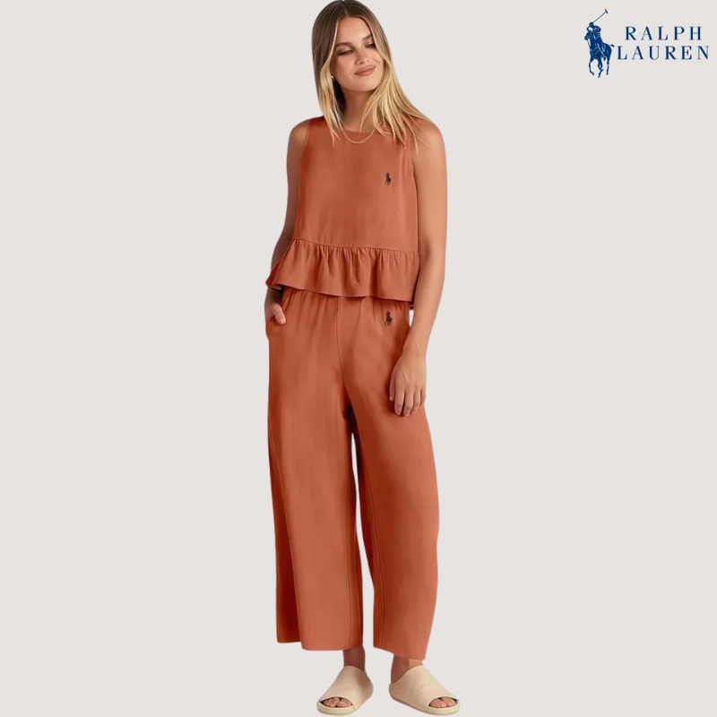 R. Ꮮаᴜгеn Ruffled Two-Piece Set + Free Sun Hat – Buy 1 Get 2