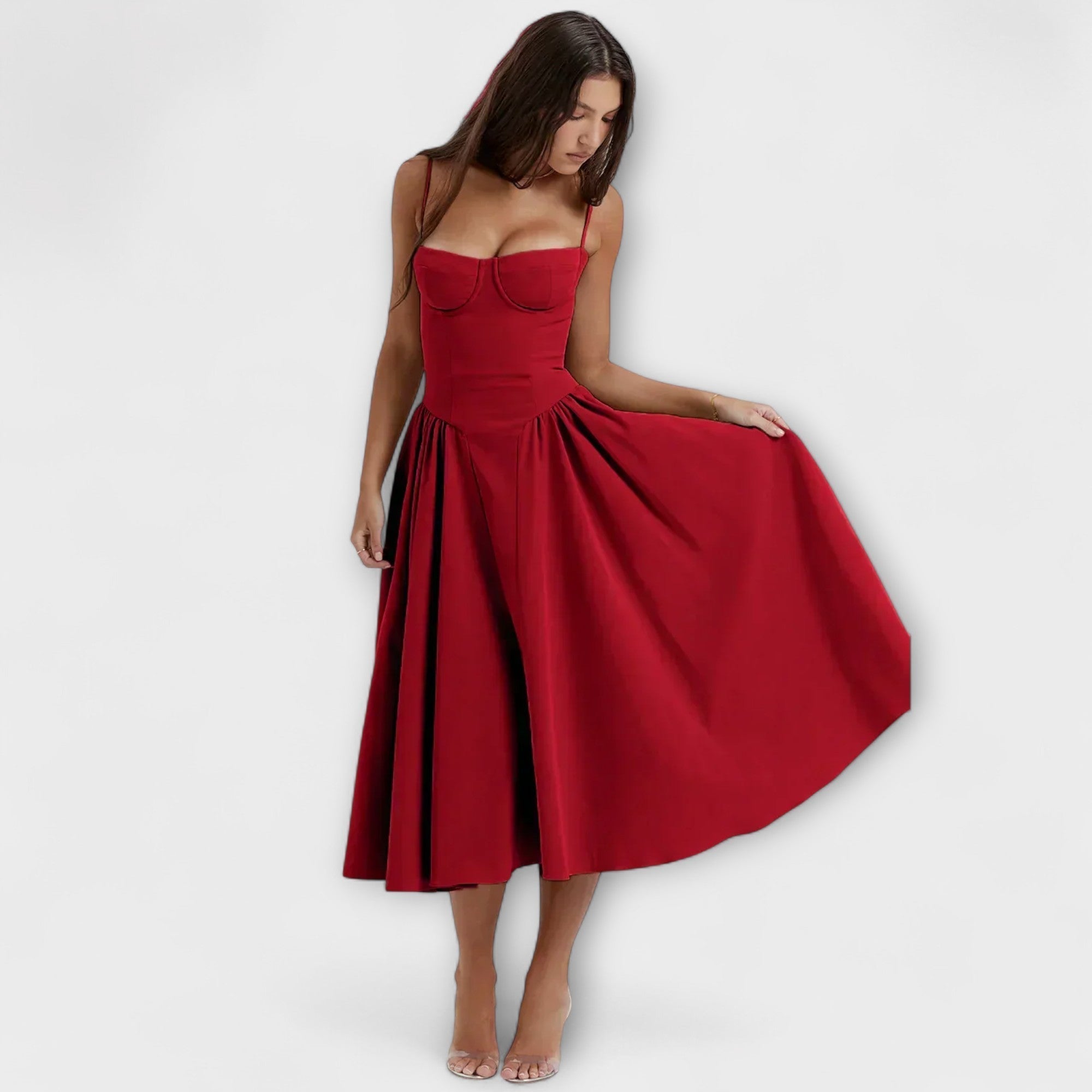 Rosalie - Refined Sleeveless Corset Dress