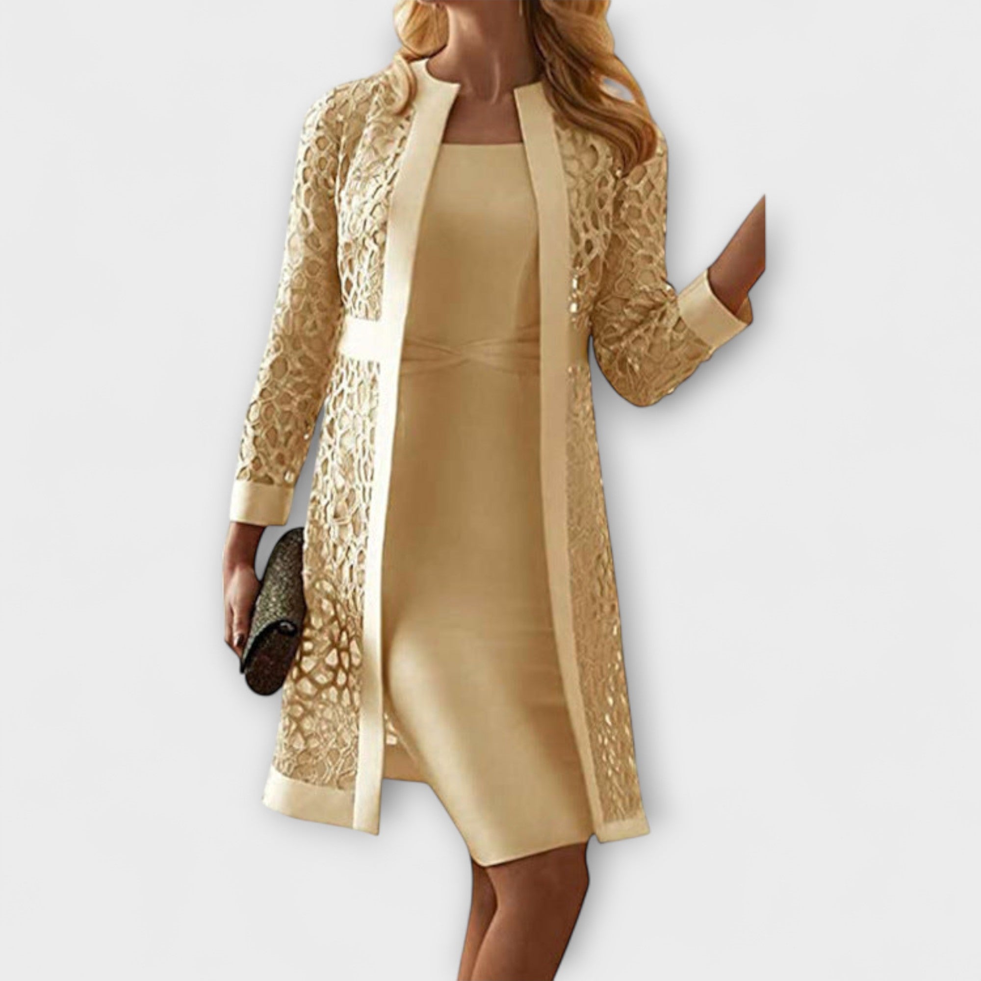 Runa - Elegant Two-Piece Lace Dress