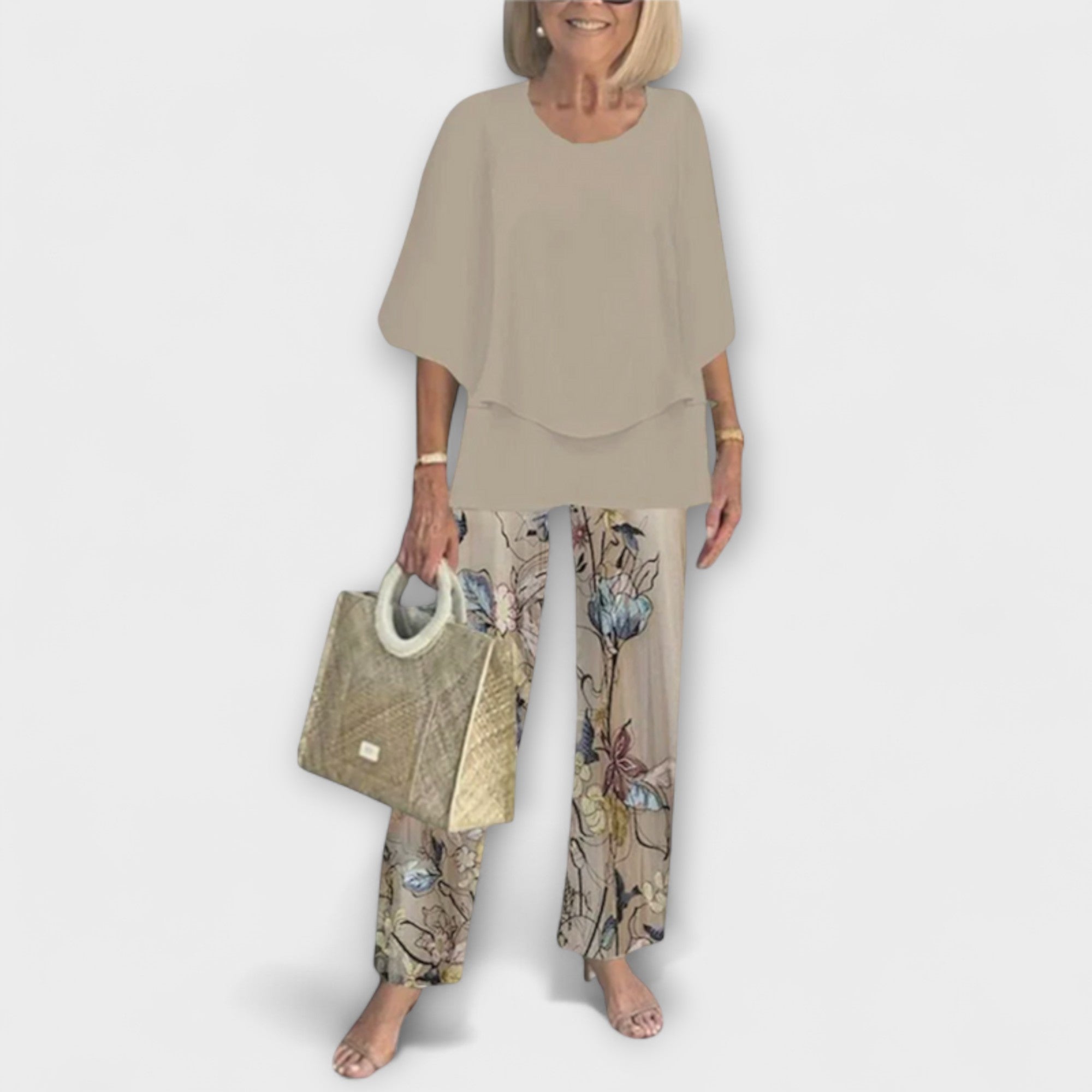 Rosamund - Modern Set with Comfortable Blouse and Pants