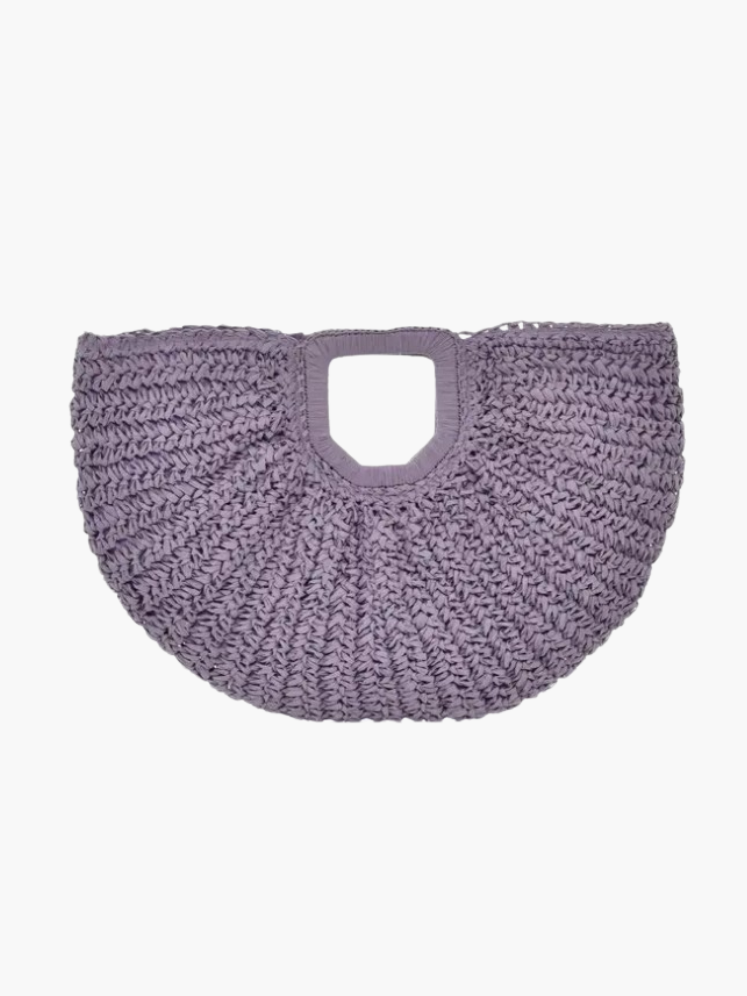 Solara Crochet Half-Moon Clutch