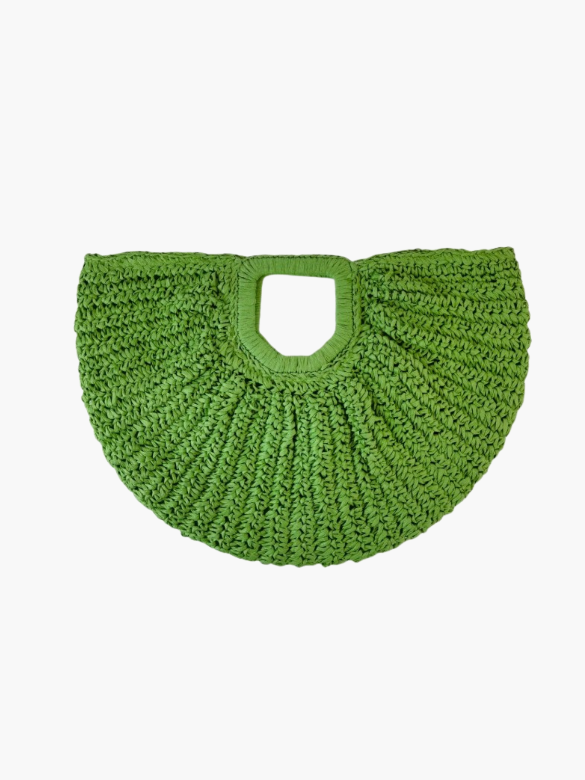 Solara Crochet Half-Moon Clutch