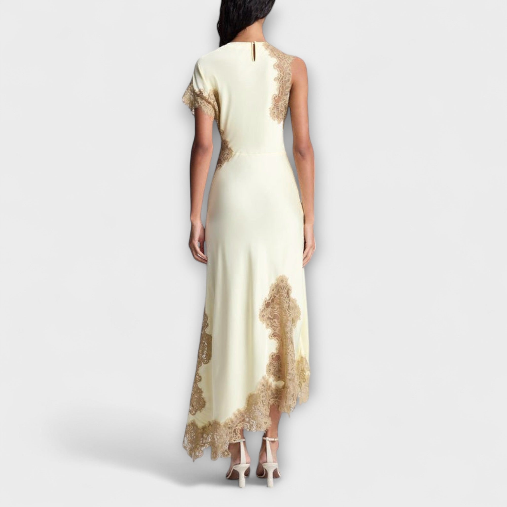 Margaret - Maxi Dress with Satin and Lace Accents