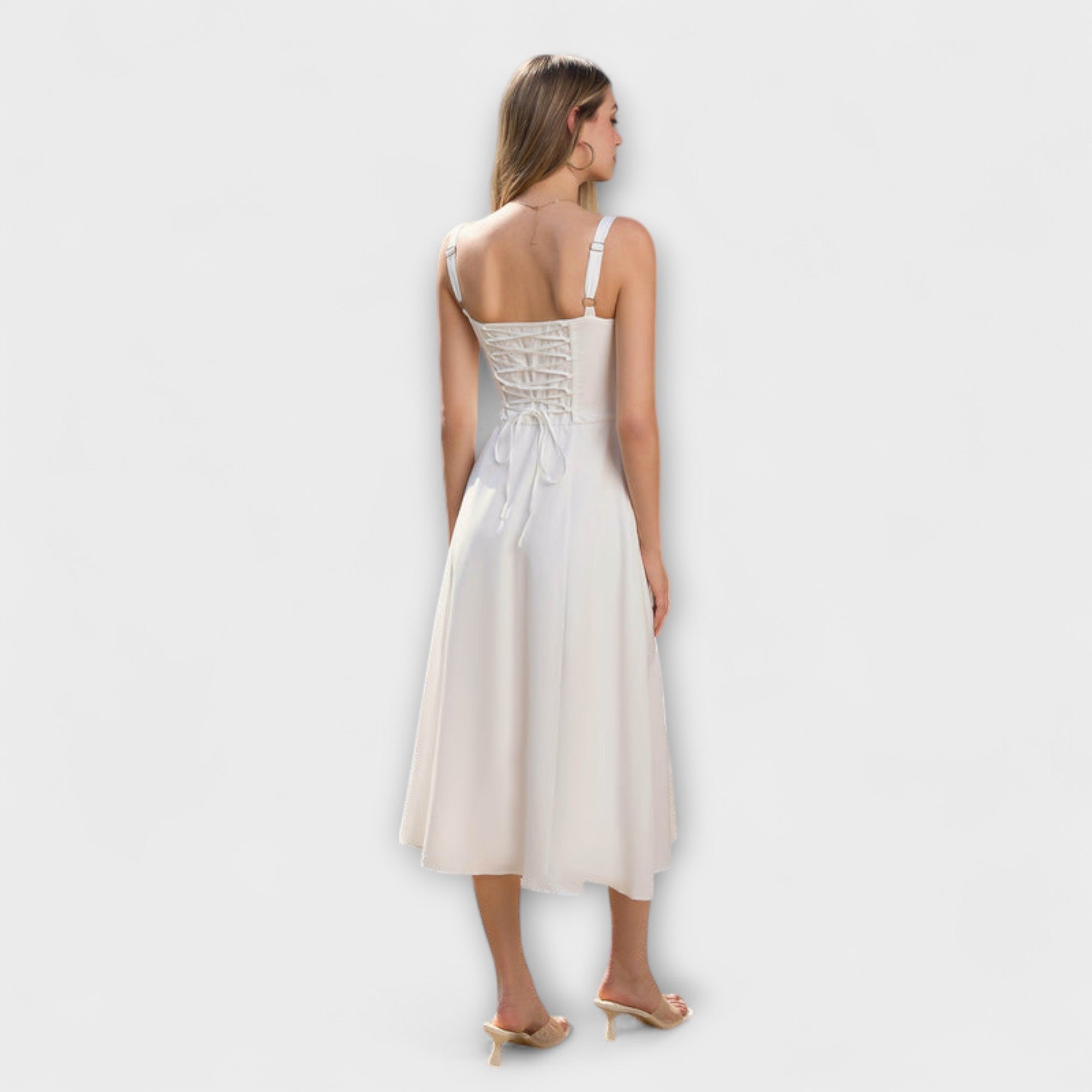 Hope - Ruffled Top Dress with Slit Detail