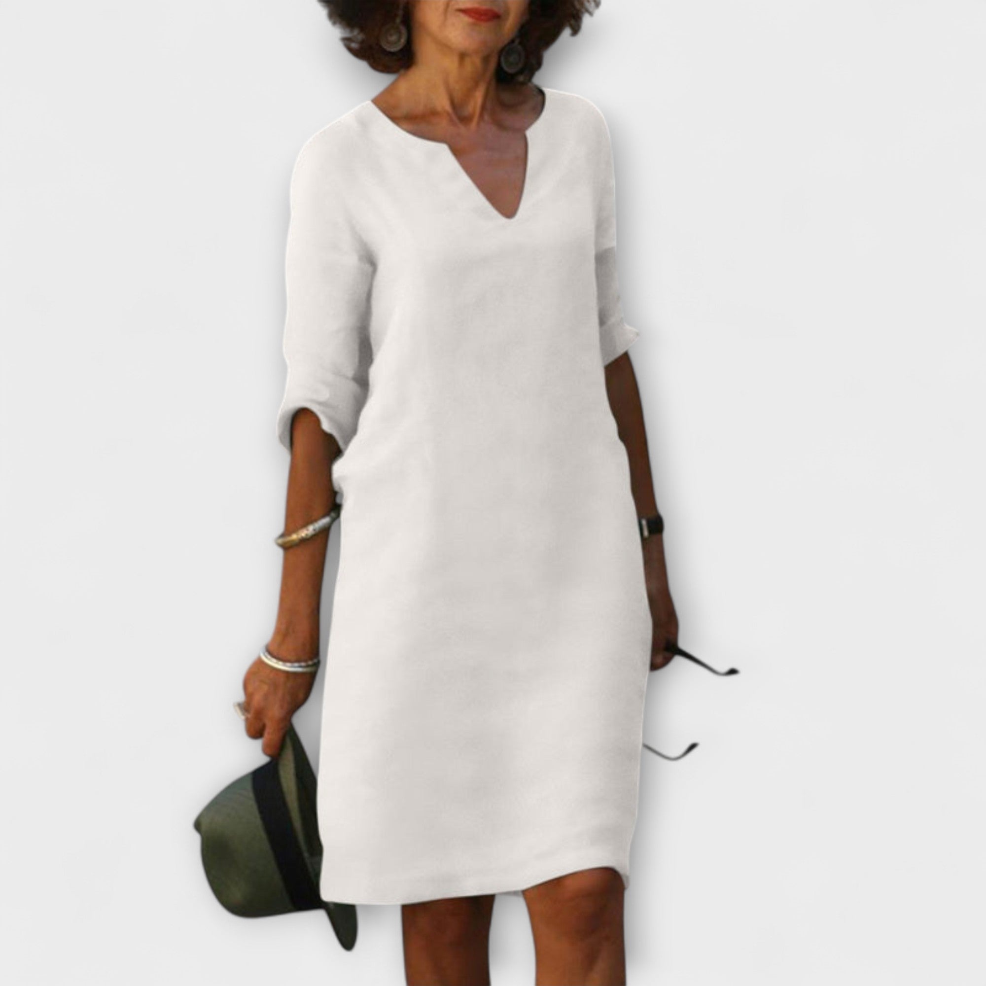 Ellyse - Stylish Summer Dress with V-Neck