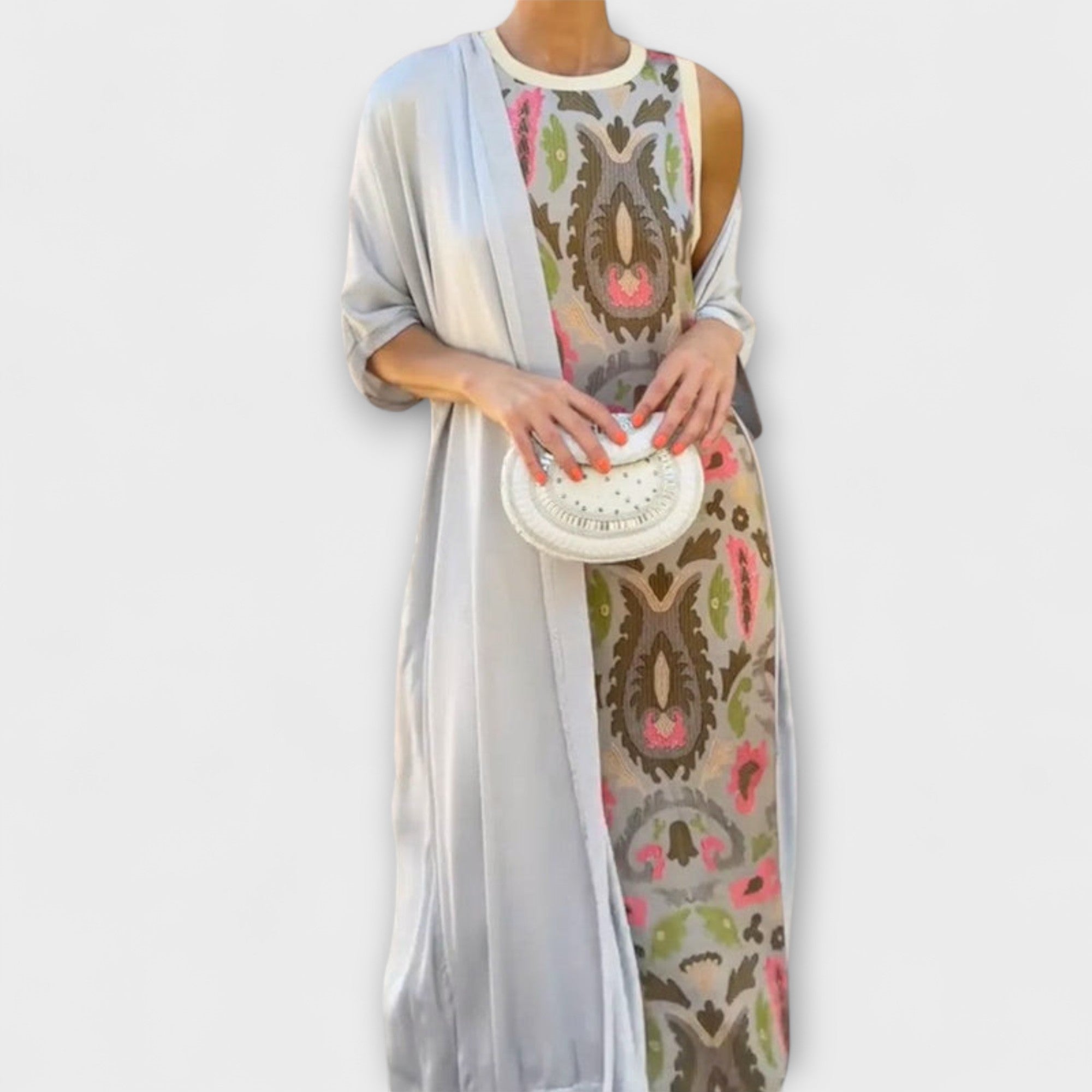 Selviane - Maxi Dress with Matching Cardigan