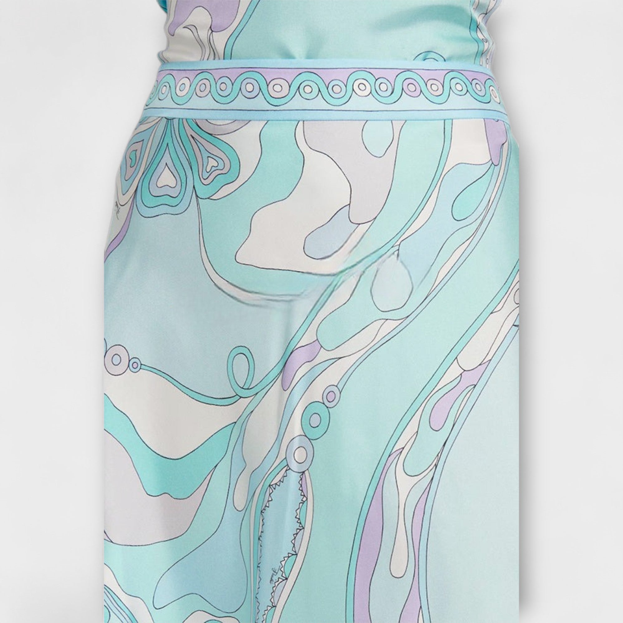 Everly - Set of Halter Top and Asymmetrical Midi Skirt