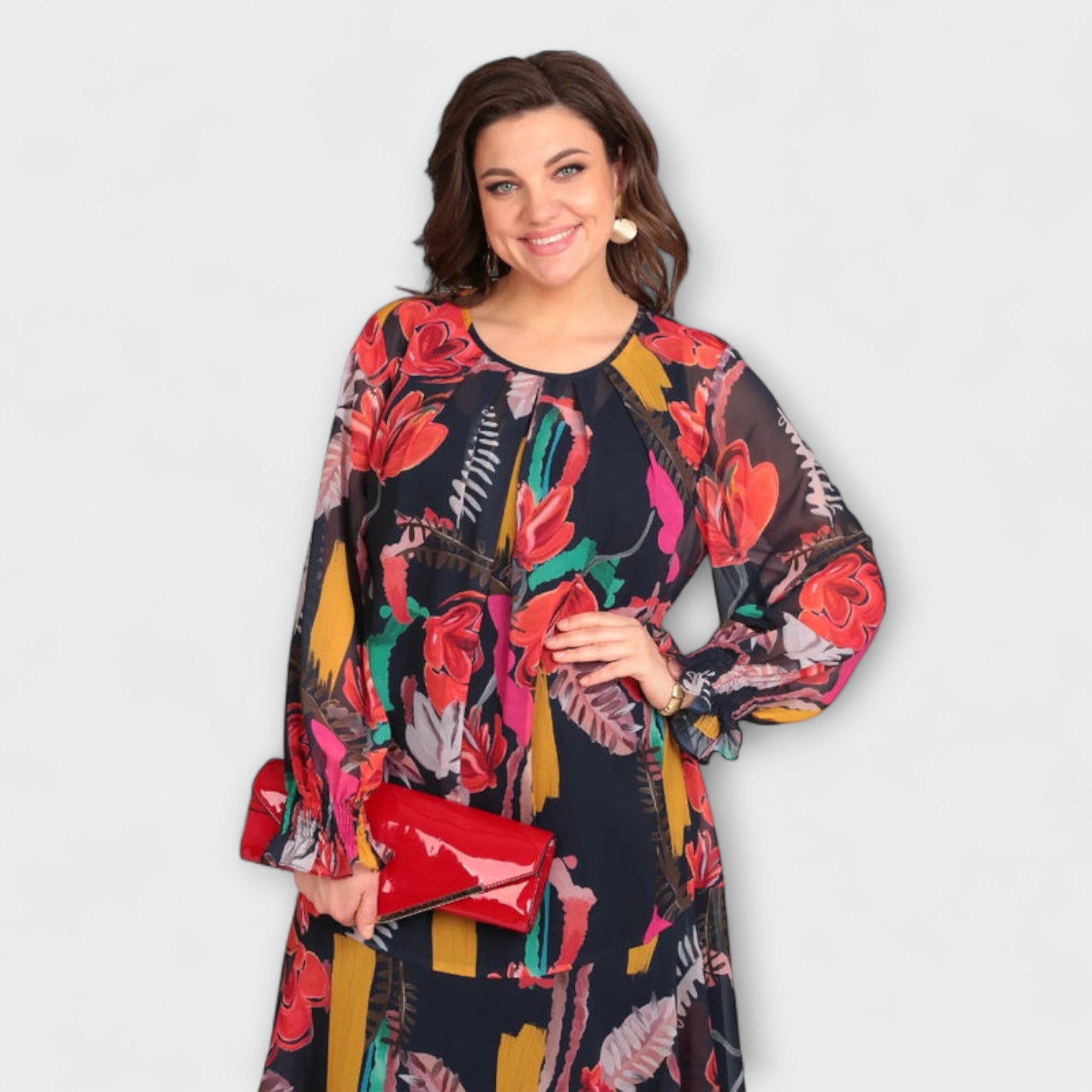 Caroline - Elegant Plus-Size Dress for Ultimate Comfort