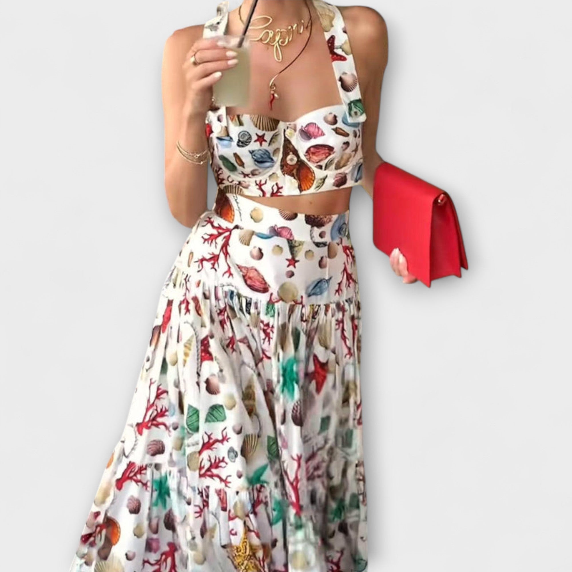 Heather - Stylish Two-Piece Skirt Set