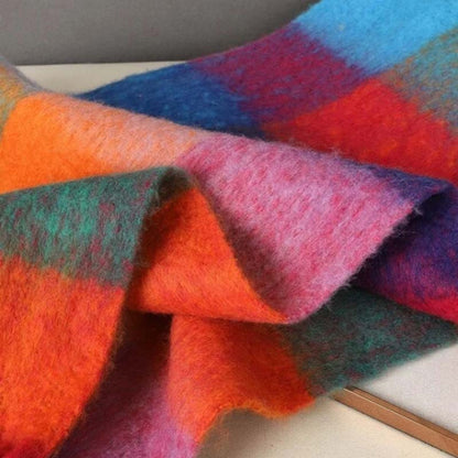 Colourful Plaid Warm Scarf