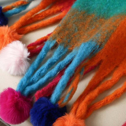 Colourful Plaid Warm Scarf