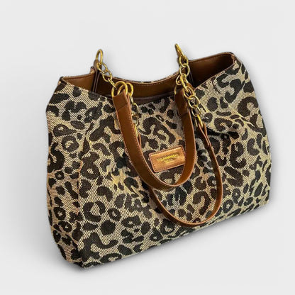 Aurellia. - Leopard Canvas Tote