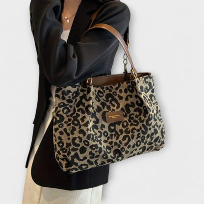 Aurellia. - Leopard Canvas Tote