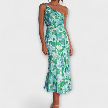 Tabea - Asymmetrical Floral Print Dress