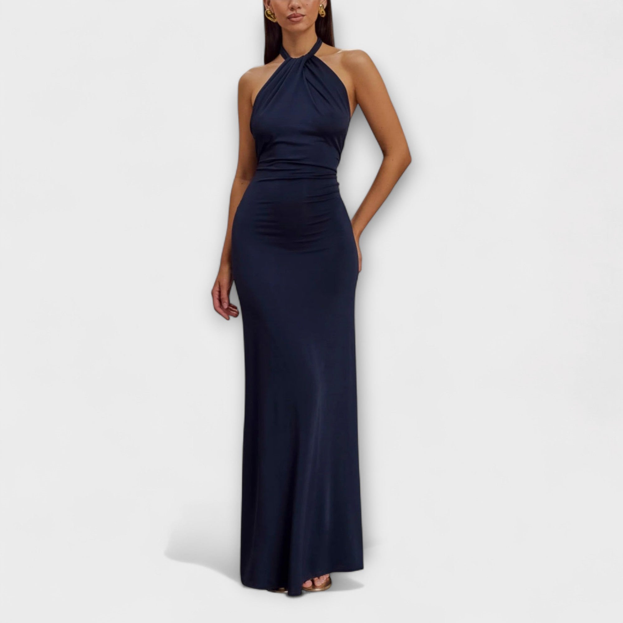 Lagune - Slinky Halter Maxi Dress