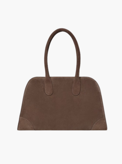 Serif Suede Tote