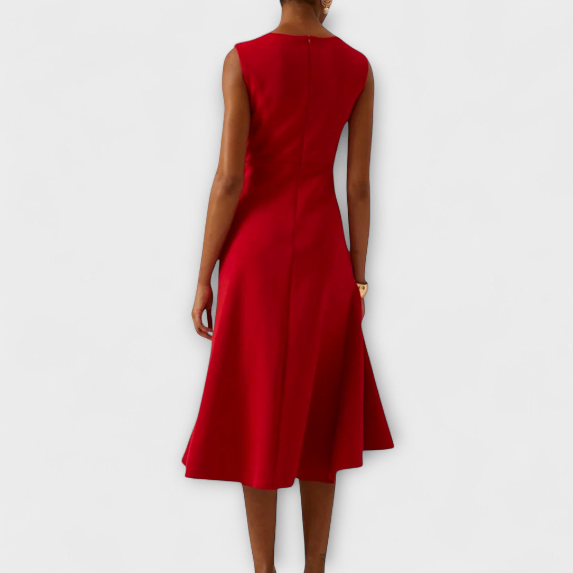 Juliette – Draped Asymmetrical Midi Dress