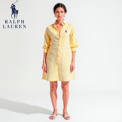 Riviera Striped Dress R. Lаuʀen – Women’s Summer Button-Front