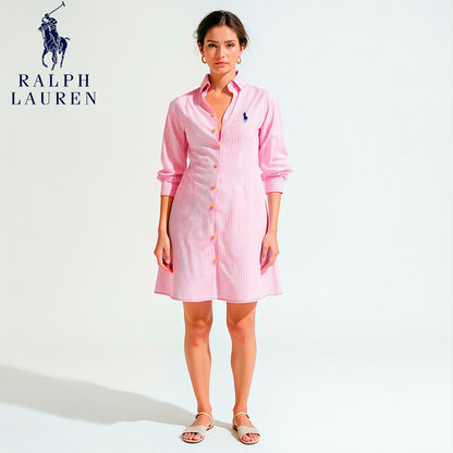 Riviera Striped Dress R. Lаuʀen – Women’s Summer Button-Front