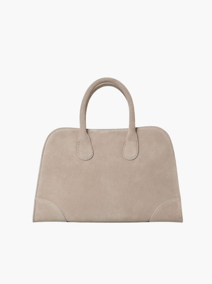 Serif Suede Tote