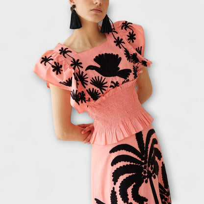 Amy - Chic Palm Tree Dress