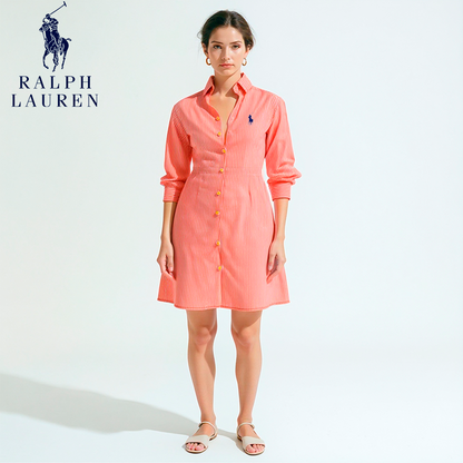 Riviera Striped Dress R. Lаuʀen – Women’s Summer Button-Front