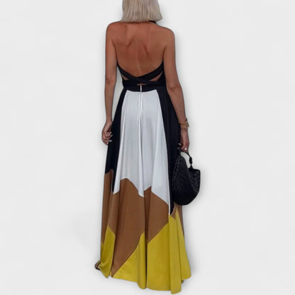 Nava - Long Dress with Open Back