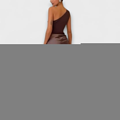 Elegant One-Shoulder Pleated Maxi Dress