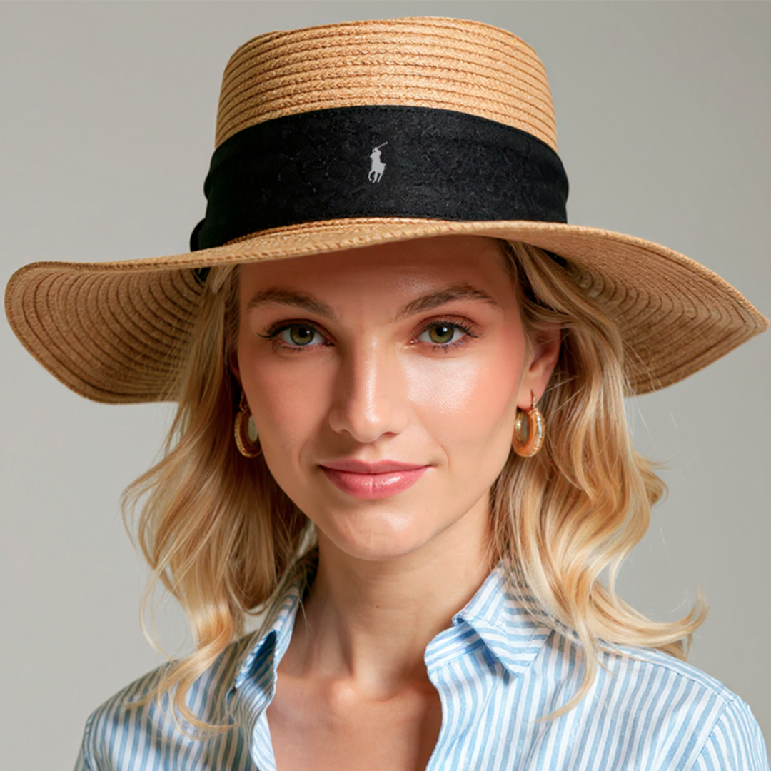 Riviera R. Lаuʀen Wide-Brim Sun Hat