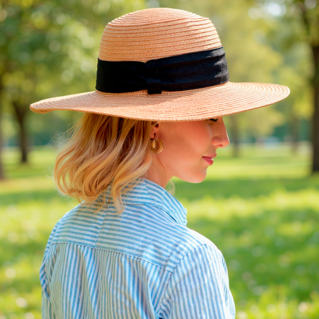 Riviera R. Lаuʀen Wide-Brim Sun Hat