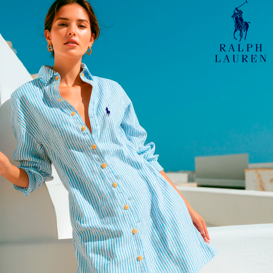 Riviera Striped Dress R. Lаuʀen – Women’s Summer Button-Front