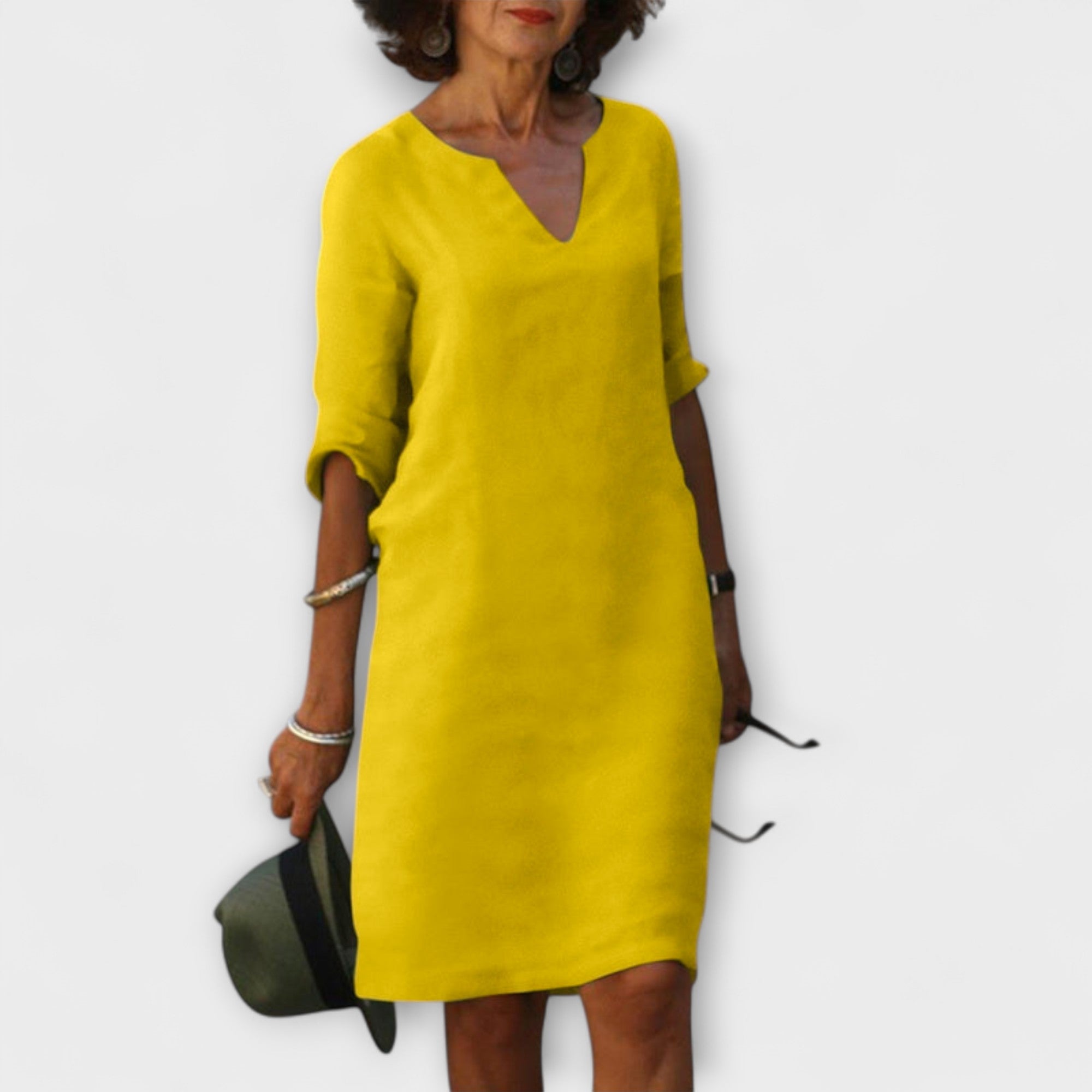 Ellyse - Stylish Summer Dress with V-Neck