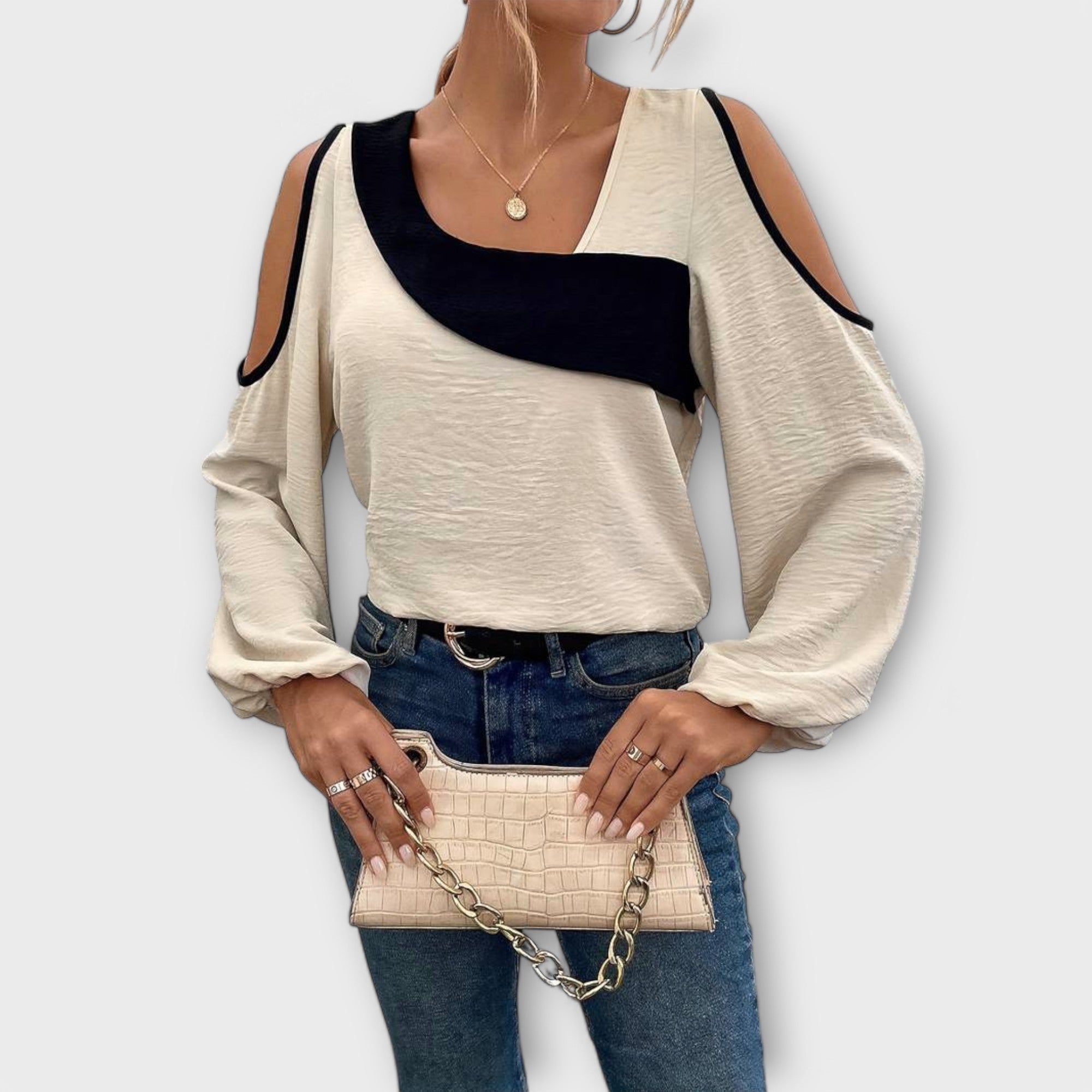 Scarlett - Blouse with Square Neckline