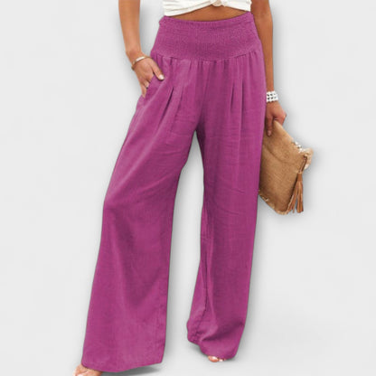 Thearya - Casual Wide Linen Pants