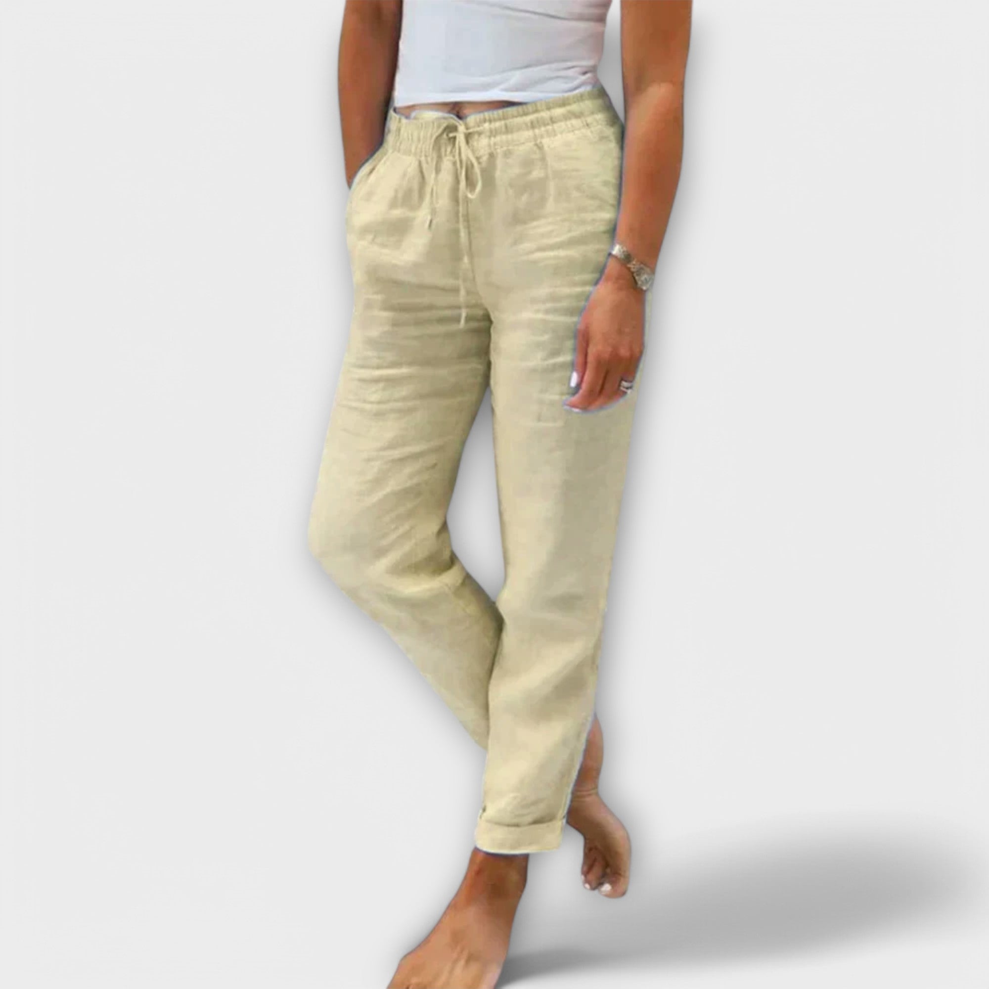Stacy - Lightweight Linen Pants