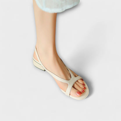 Evelyn - Elegant Flat Sandals Minna with Refined Finish