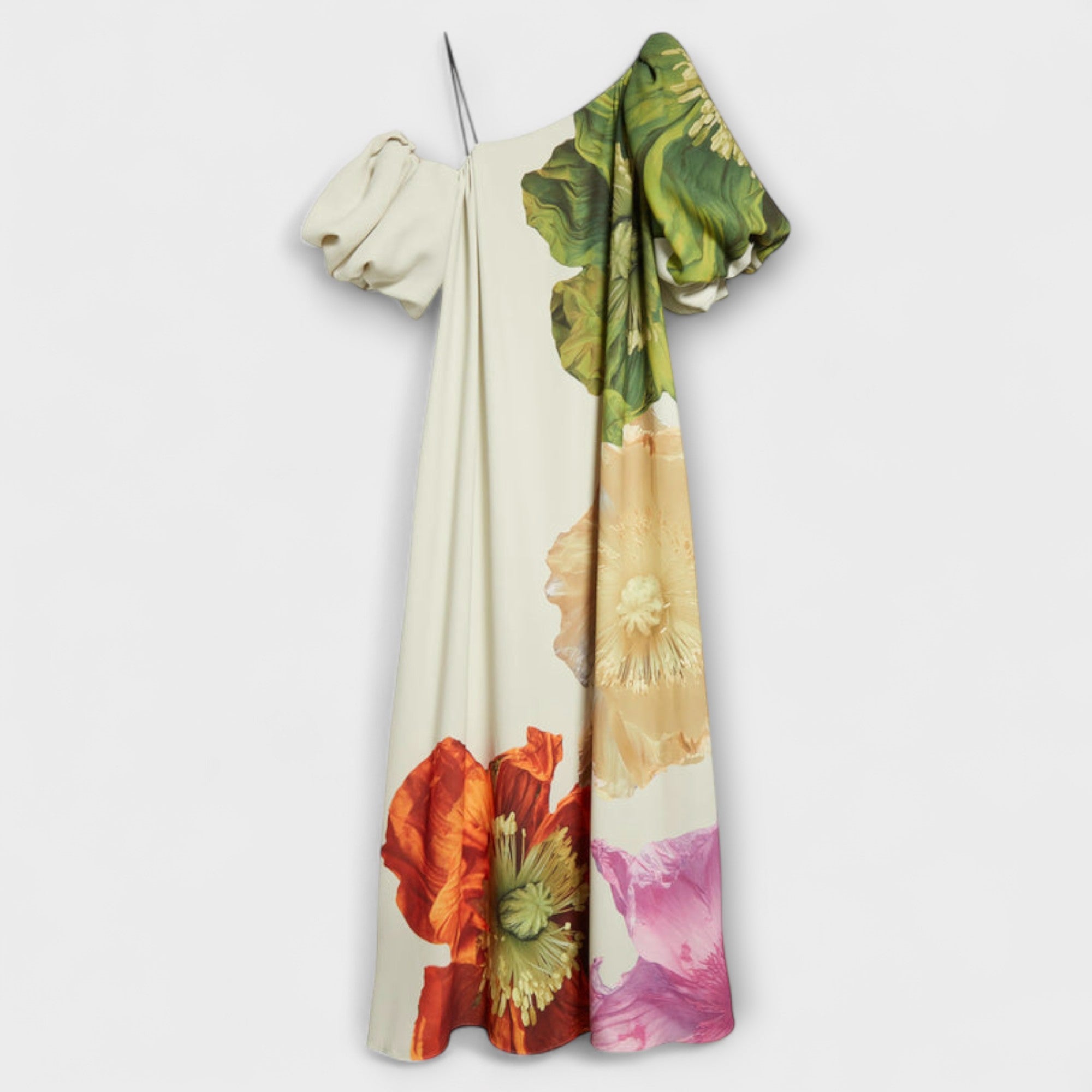 Melody - Asymmetric Floral Maxi Dress