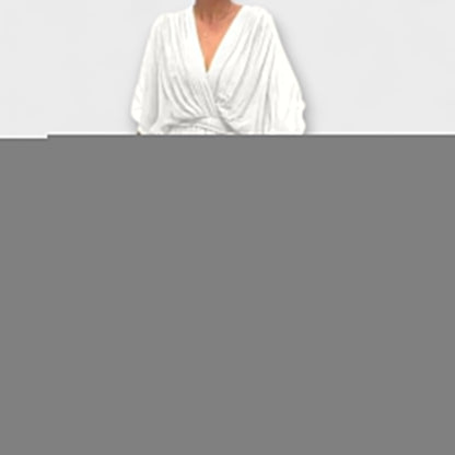 Amoura - Chiffon Dress with V-Neck