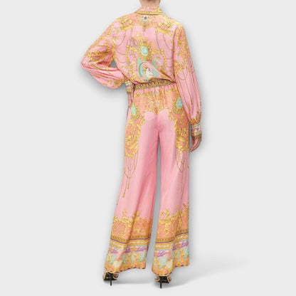 Sage - Mermaid Relaxed Shirt and Elastic Waist Pants Set