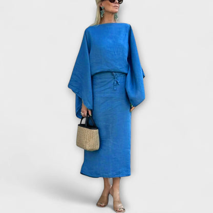 Dana - Kimono Dress Made of Linen and Cotton