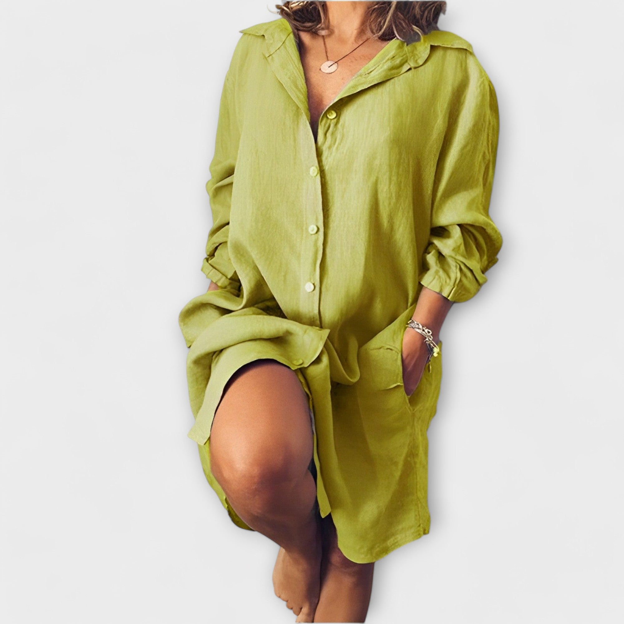 Casual Linen Blouse for Everyday Wear