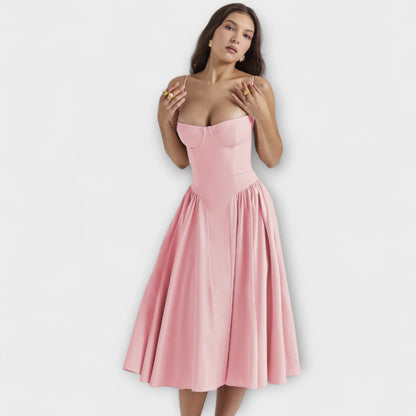 Rosalie - Refined Sleeveless Corset Dress